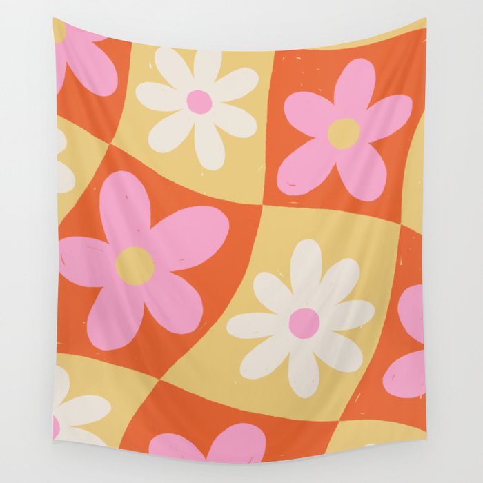 Floral thirteen Wall Tapestry Gallery Image 4