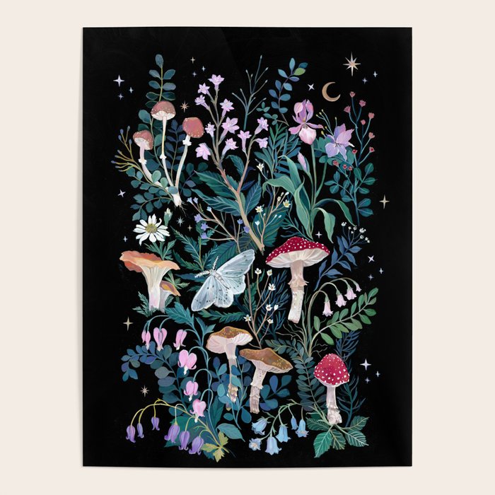 Night Mushrooms Poster Gallery Image 4