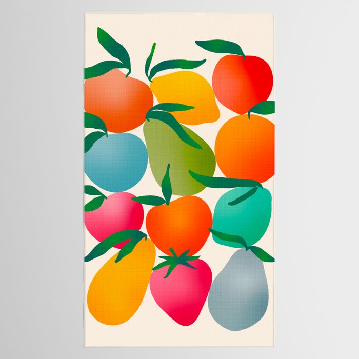 2025 BRIGHT FRUIT MARKET CALENDAR Tablecloth Gallery Image 2