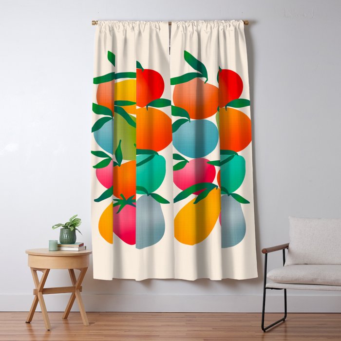 2025 BRIGHT FRUIT MARKET CALENDAR Window Curtain Gallery Image 5