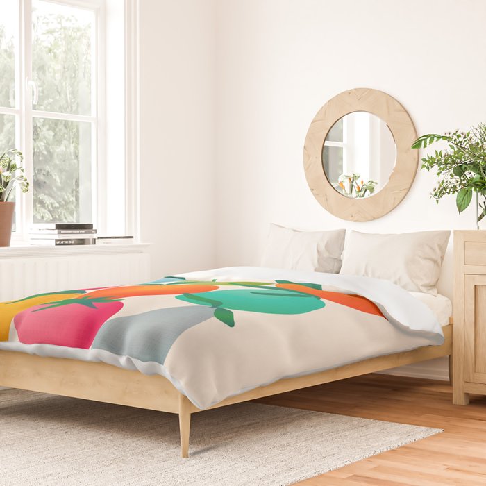 2025 BRIGHT FRUIT MARKET CALENDAR Duvet Cover Gallery Image 2