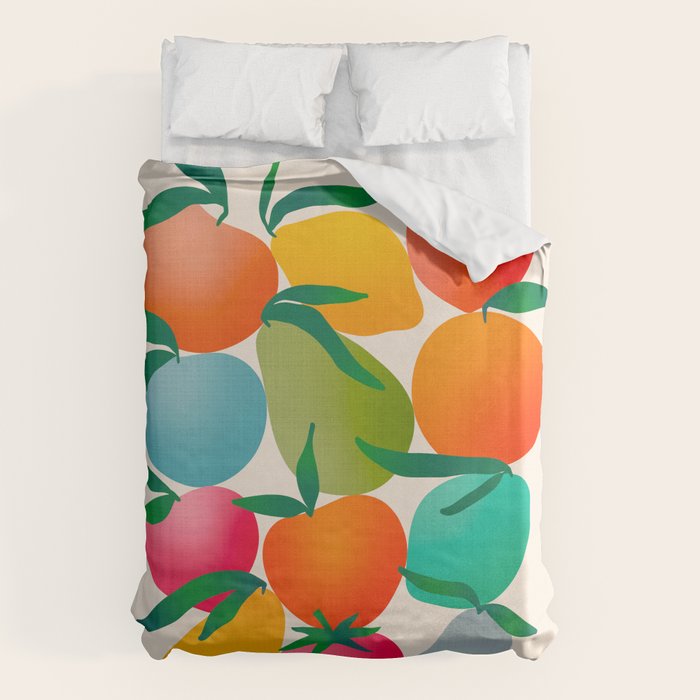 2025 BRIGHT FRUIT MARKET CALENDAR Duvet Cover Gallery Image 6