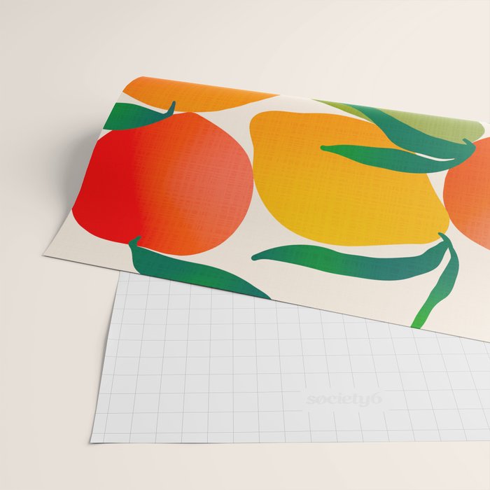 2025 BRIGHT FRUIT MARKET CALENDAR Wrapping Paper Gallery Image 2