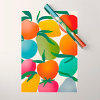 2025 BRIGHT FRUIT MARKET CALENDAR Wrapping Paper Gallery Image 1