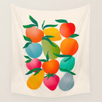 2025 BRIGHT FRUIT MARKET CALENDAR Wall Tapestry Gallery Image 4