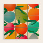 2025 BRIGHT FRUIT MARKET CALENDAR Wood Wall Art Gallery Image 1