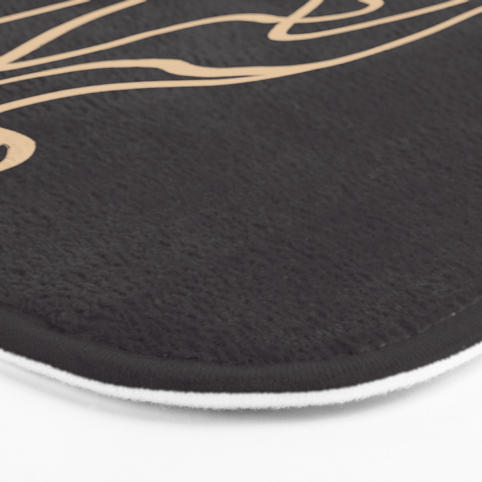 Abstract Line Art Cat 2 Bath Mat Gallery Image 3