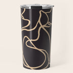 Abstract Line Art Cat 2 Travel Mug Gallery Image 1