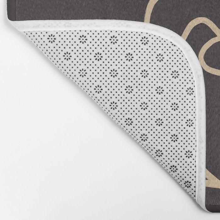 Abstract Line Art Cat 2 Bath Mat Gallery Image 2