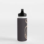 Abstract Line Art Cat 2 Water Bottle Gallery Image 3