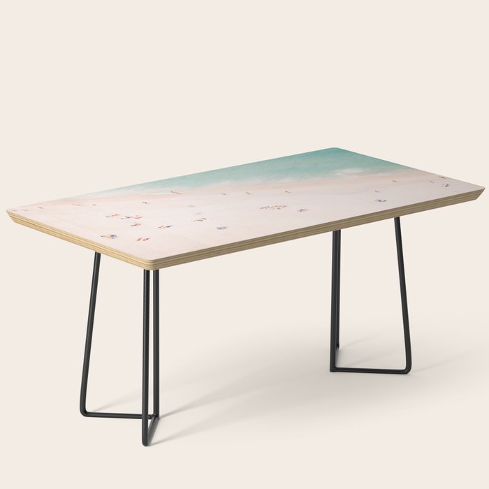 Aerial Beach Summer Bliss - Elegant Minimal Beach People - Ocean - Sea Photography by Ingrid Beddoes Coffee Table Gallery Image 1