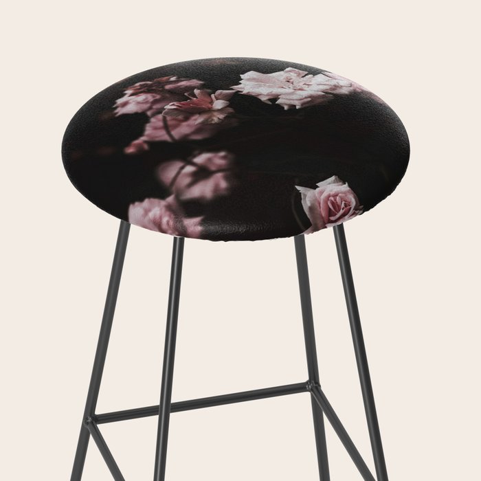 Wild Pink Roses - Flower photography - Dramatic Floral - nature Stool Gallery Image 2