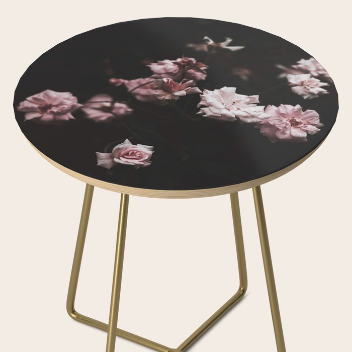 Wild Pink Roses - Flower photography - Dramatic Floral - nature Side Table Gallery Image 2
