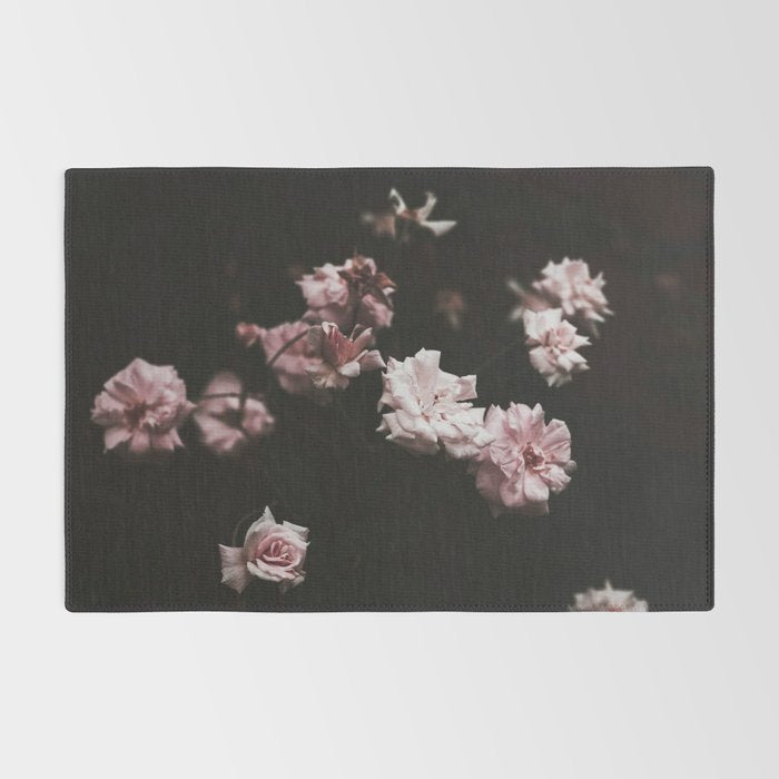 Wild Pink Roses - Flower photography - Dramatic Floral - nature Rug Gallery Image 2