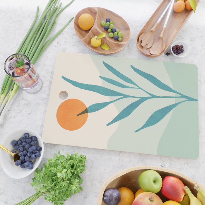 Sage Sunset Scene Cutting Board Gallery Image 2