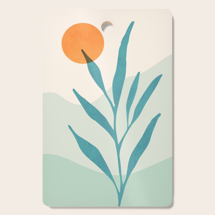 Sage Sunset Scene Cutting Board Gallery Image 1