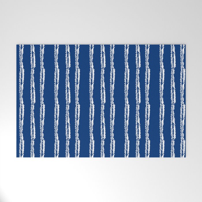 Nautical Herringbone II Welcome Mat Gallery Image 1