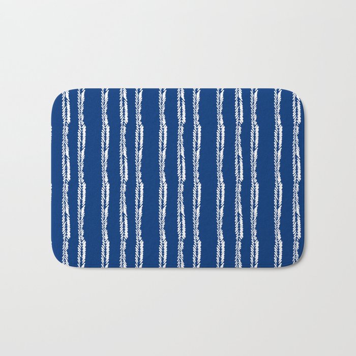 Nautical Herringbone II Bath Mat Gallery Image 1