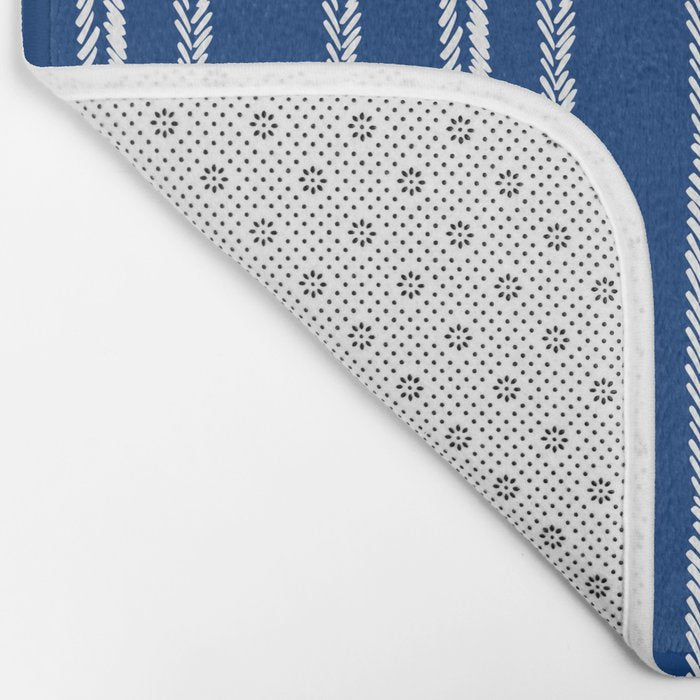 Nautical Herringbone II Bath Mat Gallery Image 2