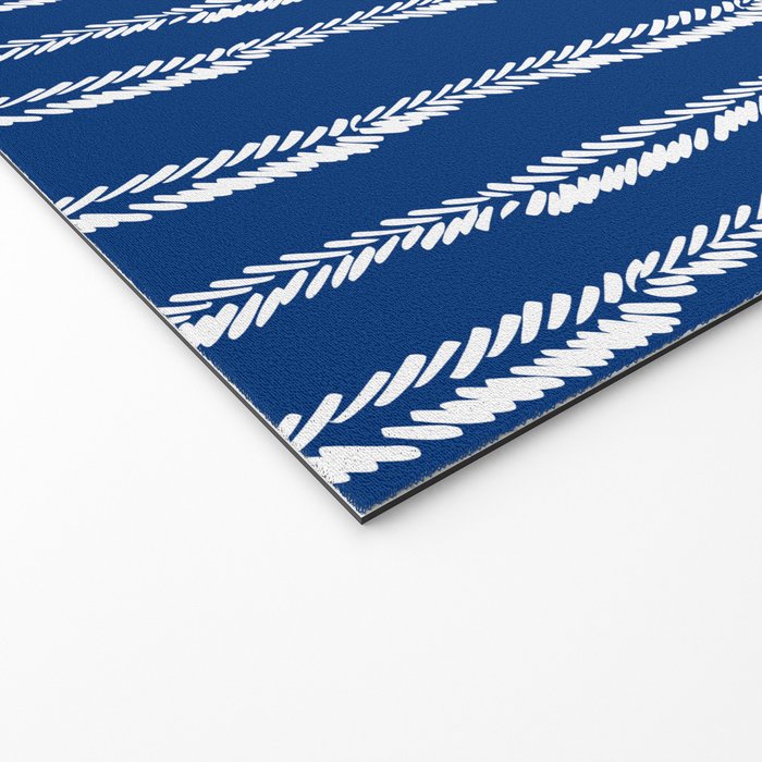 Nautical Herringbone II Welcome Mat Gallery Image 2