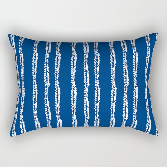 Nautical Herringbone II Rectangular Pillow Gallery Image 2