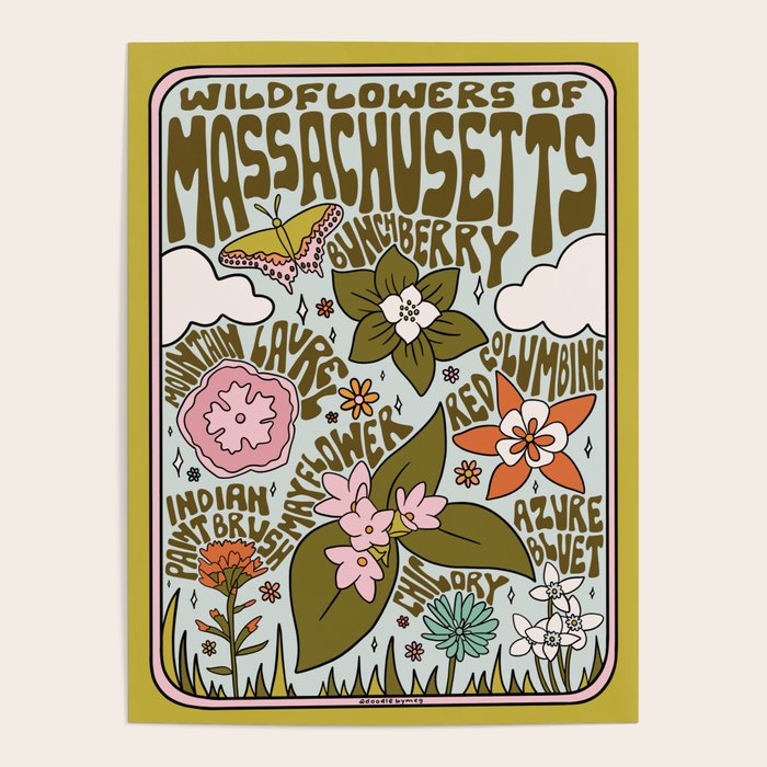 Massachusetts Wildflowers Poster Gallery Image 1