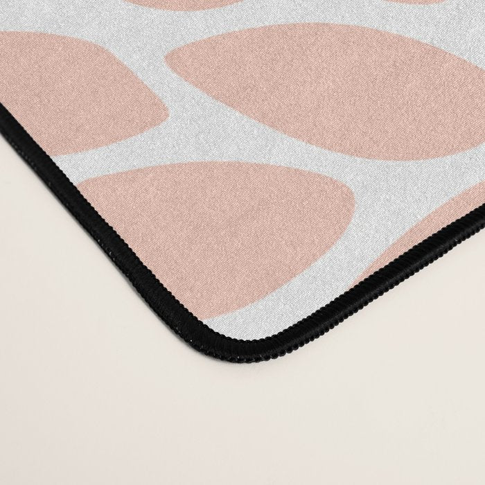 Flowers Pattern, Coral, Pink, Floral Prints Desk Mat Gallery Image 4