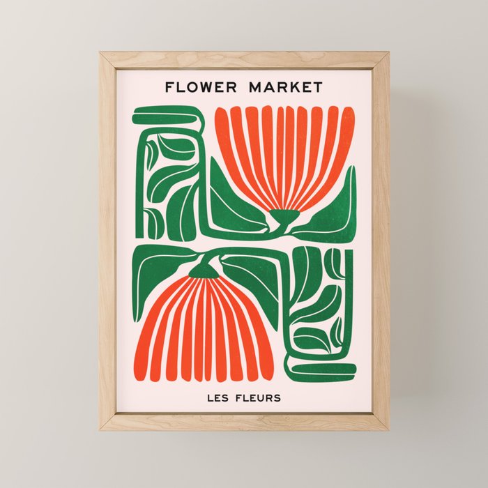 Pippin & Ferns: Les Fleurs | Flower Market 01 Mini Art Print Gallery Image 1