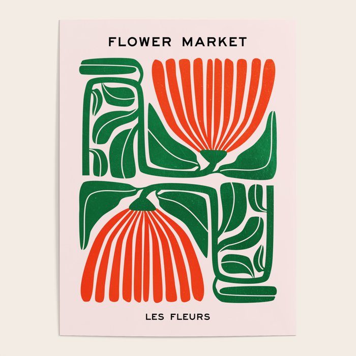 Pippin & Ferns: Les Fleurs | Flower Market 01 Poster Gallery Image 4