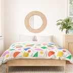 Colorful abstract geometric shape art pattern Duvet Cover Gallery Image 3