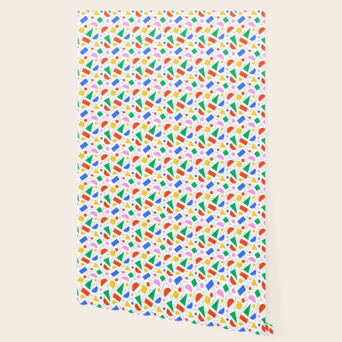 Colorful abstract geometric shape art pattern Wallpaper Gallery Image 2