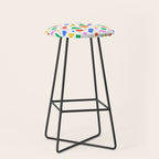 Colorful abstract geometric shape art pattern Stool Gallery Image 1