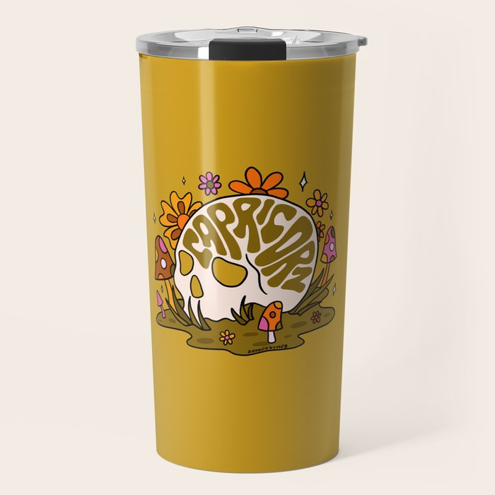 Capricorn Skull Travel Mug Gallery Image 1