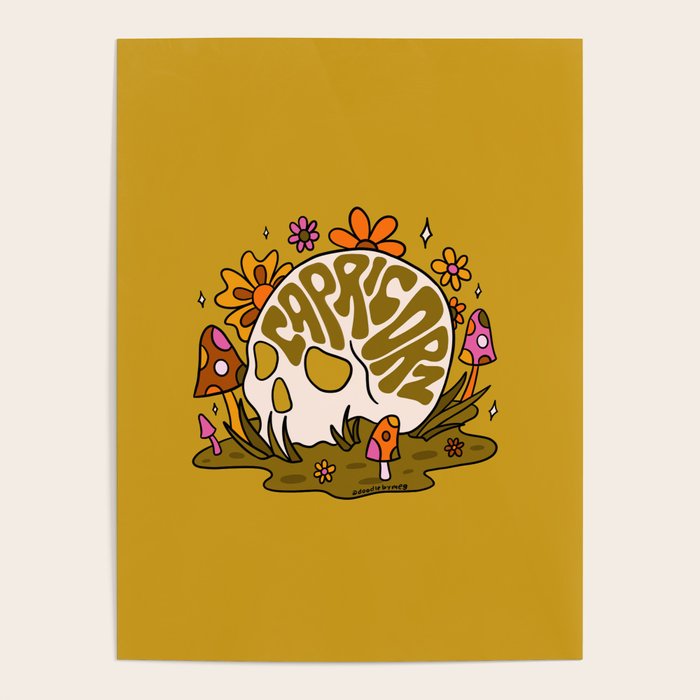 Capricorn Skull Poster Gallery Image 1