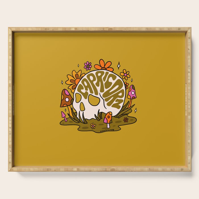 Capricorn Skull Serving Tray Gallery Image 1