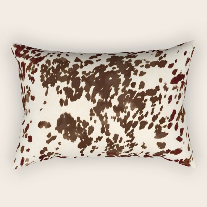Textured Speckled Cow Rectangular Pillow Gallery Image 2