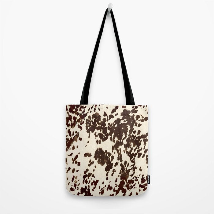 Textured Speckled Cow Tote Bag Gallery Image 2