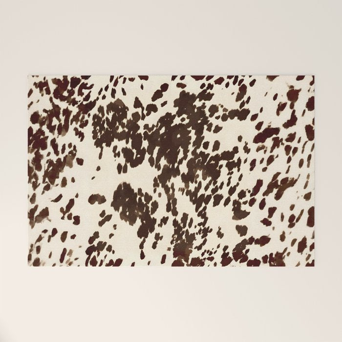 Textured Speckled Cow Welcome Mat Gallery Image 1