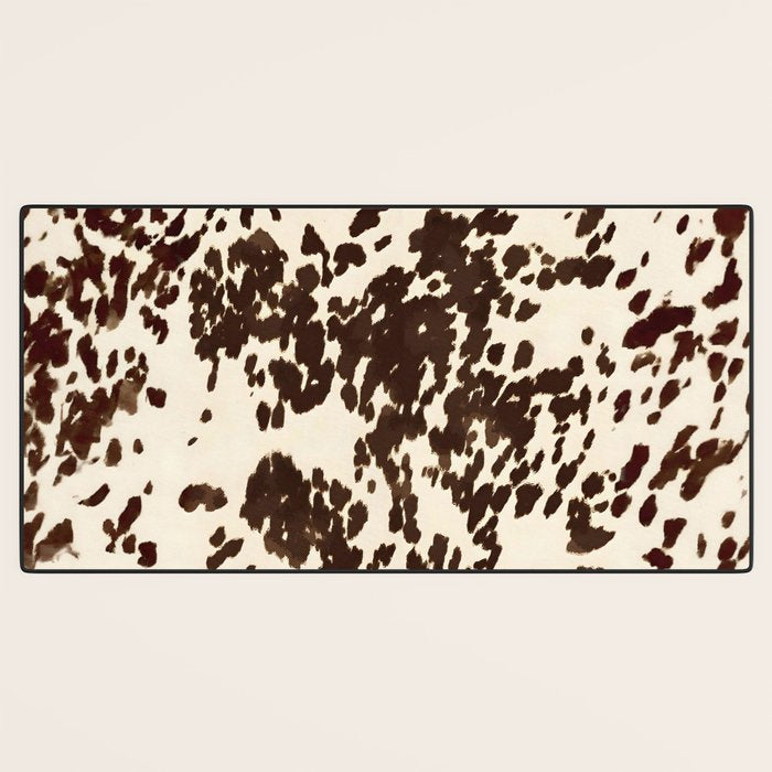 Textured Speckled Cow Desk Mat Gallery Image 3