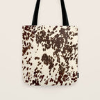 Textured Speckled Cow Tote Bag Gallery Image 1