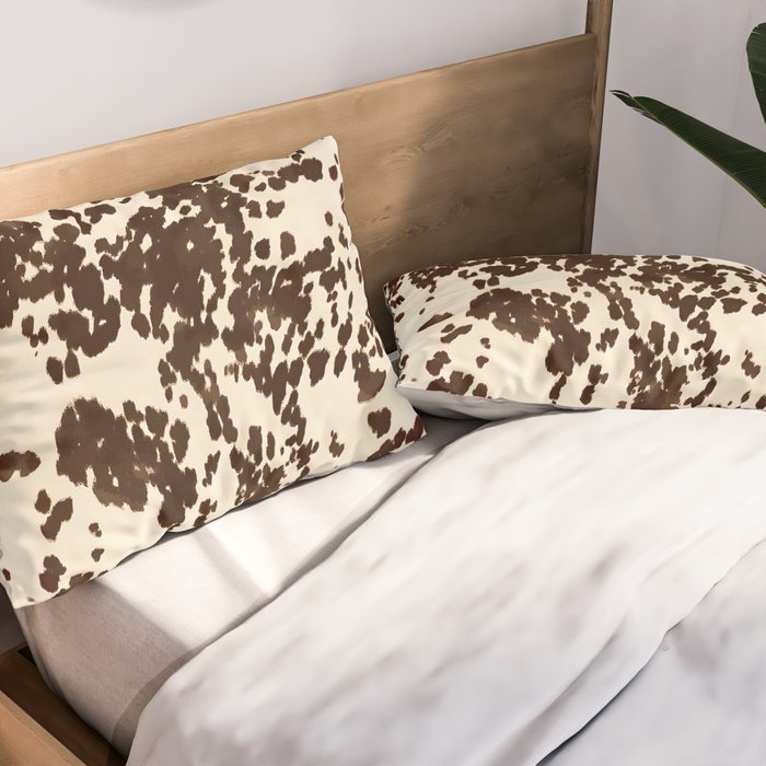 Textured Speckled Cow Pillow Sham Gallery Image 2