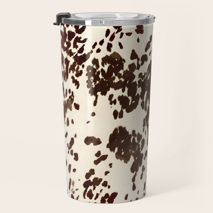 Textured Speckled Cow Travel Mug Gallery Image 3
