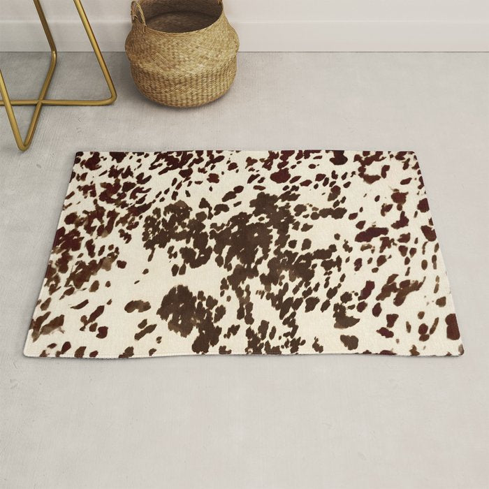 Textured Speckled Cow Rug Gallery Image 1