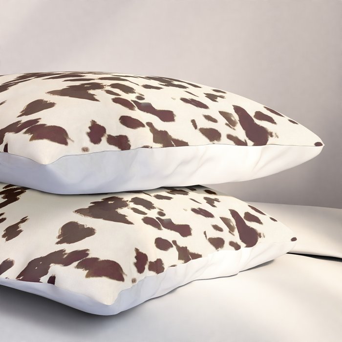 Textured Speckled Cow Pillow Sham Gallery Image 3