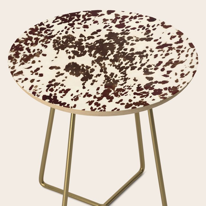 Textured Speckled Cow Side Table Gallery Image 2