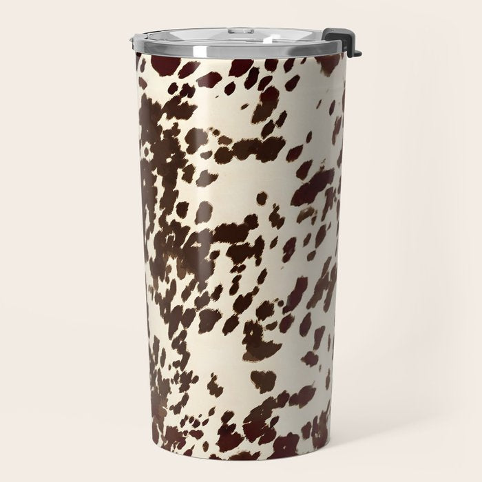 Textured Speckled Cow Travel Mug Gallery Image 2
