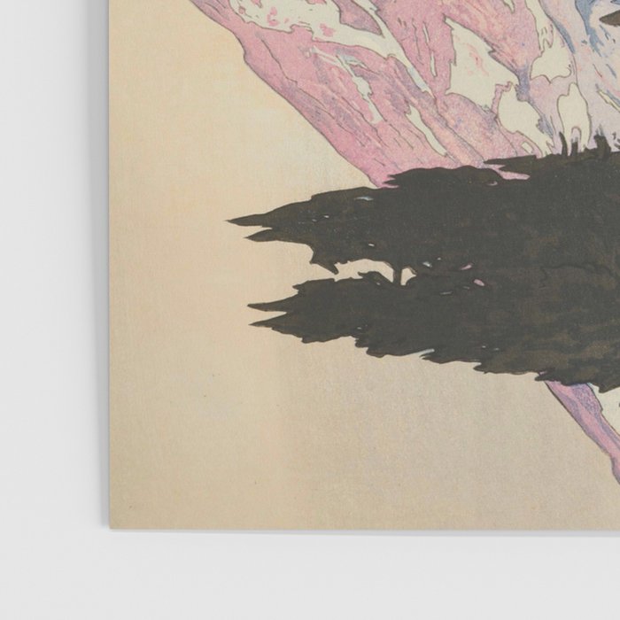 Mount Rainier Vintage Beautiful Japanese Woodblock Print Hiroshi Yoshida Poster Gallery Image 3