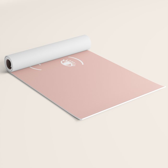 Wink (Pink) Yoga Mat Gallery Image 2