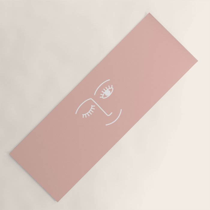 Wink (Pink) Yoga Mat Gallery Image 1