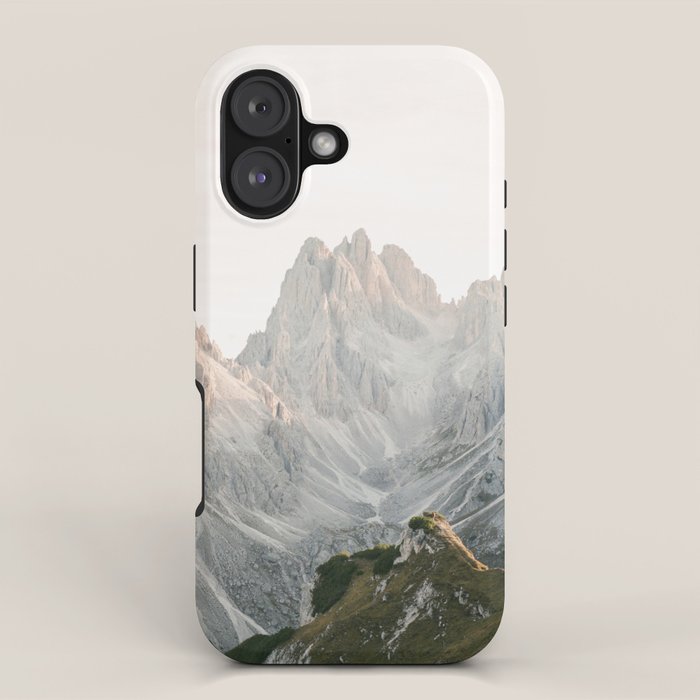 Tre cime peaks | Travel fine art photography print Italy | Pastel adventure vibes iPhone Case Gallery Image 1